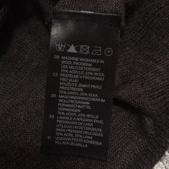 H&M Brown Knit Tunic Dress Long Sleeve w/ Pockets - Picture 3 of 8